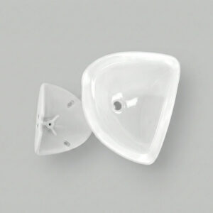 CoR 4 S 3-Way Internal Corner by Panelmart — preformed PVC cove base corner for upper internal wall-wall-ceiling junctions