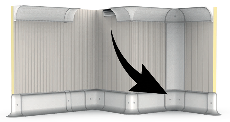 Example-pof-installed-CoR-Skirt-S-3-Way-Internal-Hygienic-Corner Example-pof-installed-CoR-Skirt-S-3-Way-Internal-Hygienic-Corner