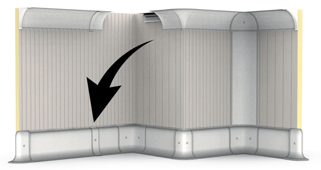 Hygienic-wall-floor-transitions-of-CoR-Skirt-S-Joint-Straight-Line-Connector-For-Sanitary-Skirting Hygienic-wall-floor-transitions-of-CoR-Skirt-S-Joint-Straight-Line-Connector-For-Sanitary-Skirting