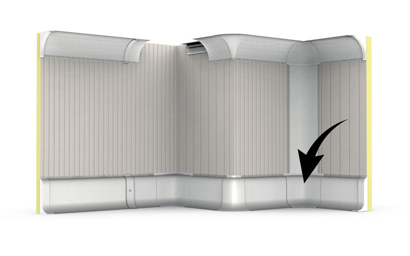 Example-of-installed-Technical-drawing-of-CoR-Skirt-B-3-Way-Internal-Corner