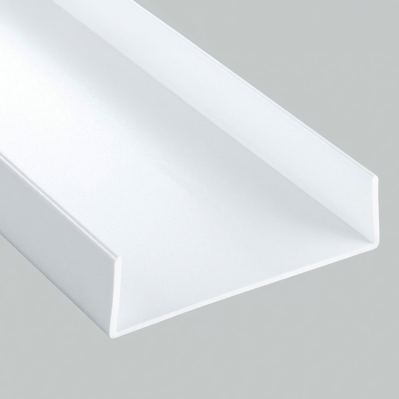 CoR-Channel-Eco-80-Versatile-Hygienic-PVC-C-Channel-for-Cost-Effective-Drainage, PVC C-channel hygienic drainage 80mm